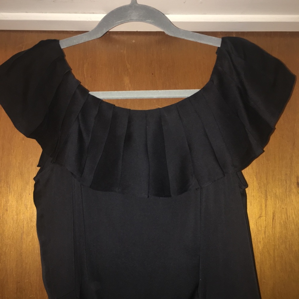 Black 100% Silk Banana Republic dress